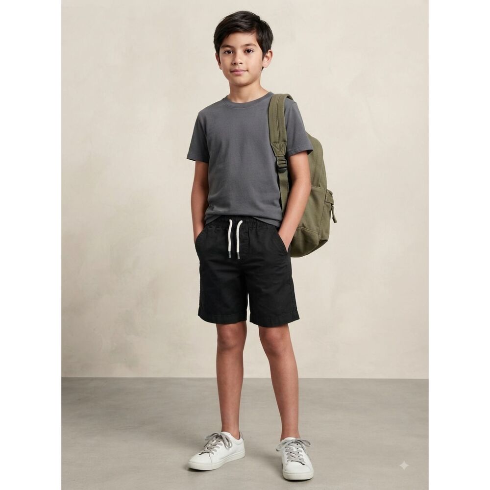 Member's Mark Boys Black Woven Shorts Size 6/7 Active Stretch